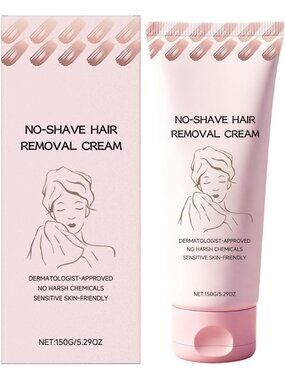 No-Shave Hair Removal Cream Sensitive Skin-Friendly Dermatologist-Approved 150g